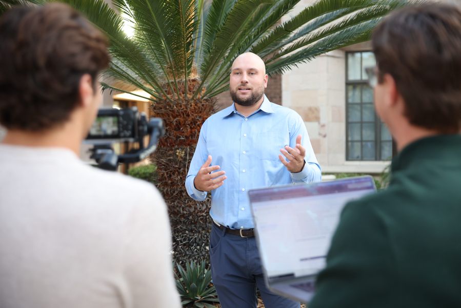 On-site filming with a YSHQ client