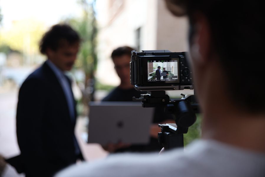 On-site filming with a YSHQ client