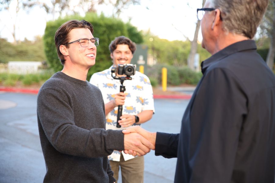 On-site filming with a YSHQ client